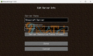 add your server address