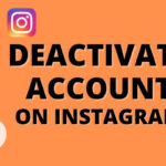 how to deactivate Instagram account