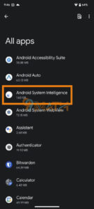 android system intelligence step